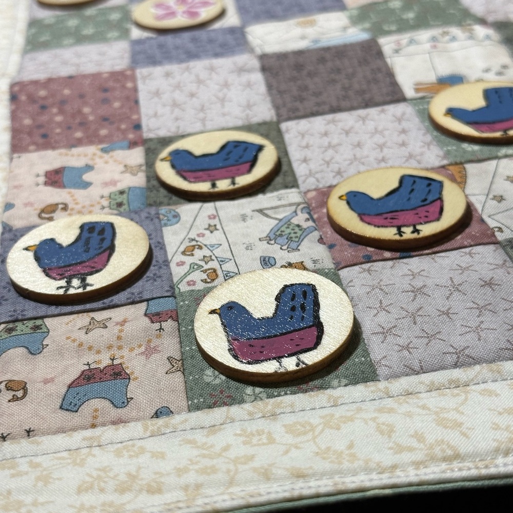 Handmade Patchwork Checkerboard Quilt Set - Picture 5 of 14